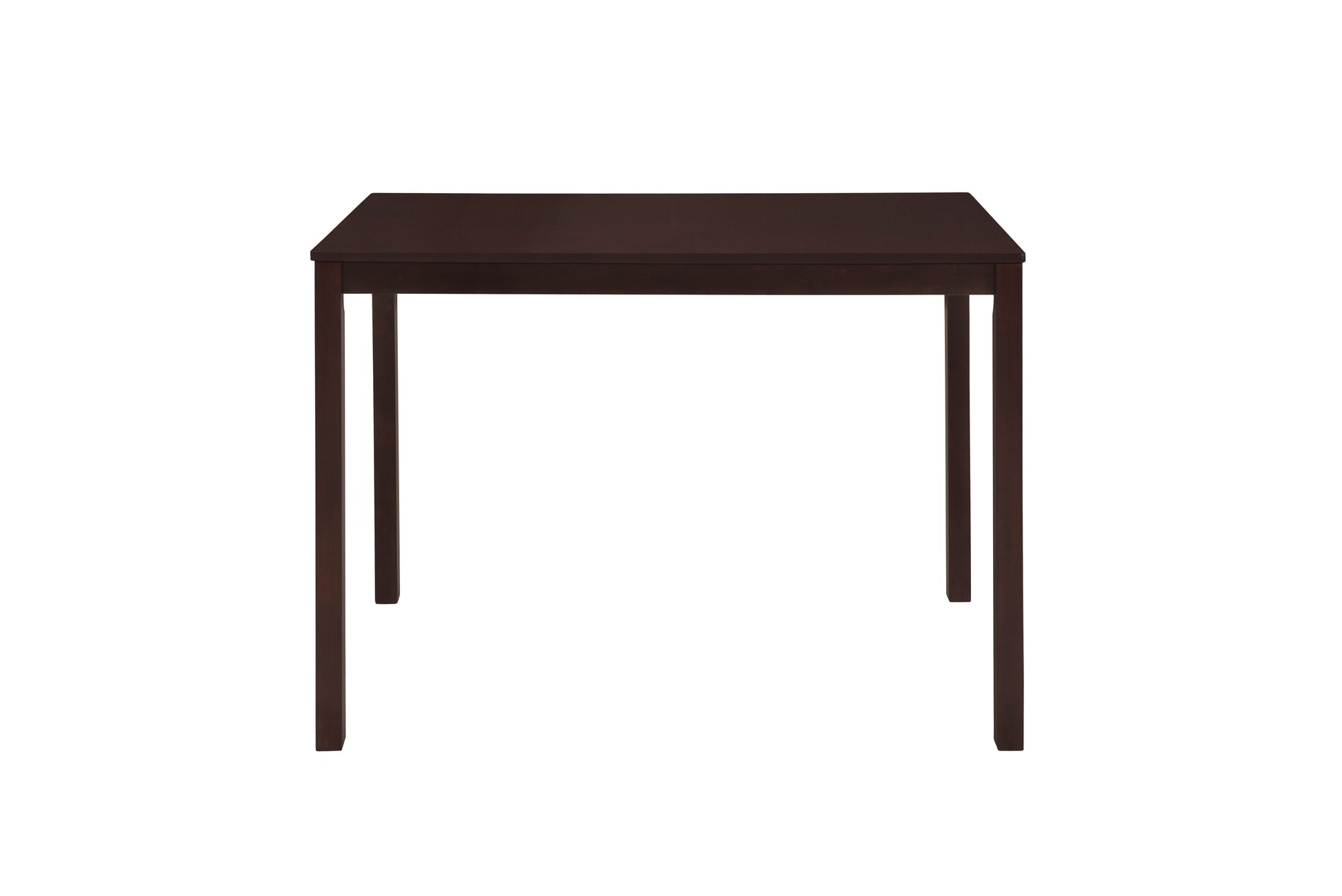 5Pc Dining Set Brown Finish Dining Table And 4 Chairs, Mdf And Solid Wood, Dining Kitchen Set Furniture Brown Seats 4 Dining Room 4 Leg Rectangular Dining Table With Chair Mdf