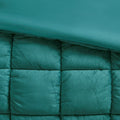 3 Piece Comforter Set King Teal Polyester