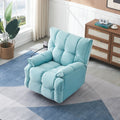 Single Chair Cyan Comfortable Seat, The Seat Is Soft And Comfortable, Suitable For Small Living Room Space Single Sofa Cyan Velvet 1 Seat