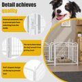 Dog Playpen Indoor 24 Inch 8 Panels Metal Dog Pen Pet Dog Fence Outdoor Exercise Pen With Doors, Heavy Duty Dog Fence Puppy Pen For Large Medium Small Dogs Indoor Outdoor Foldable Pet Exercise Pen