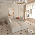 Modern Large Sectional Sofa, U Shape Modular Sectional Couch With Storage Function,123