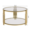 Modern Glass Coffee Table In 31.5