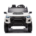 24V10A Two Seater Kids Ride On Electric Pickup, Kids Ride On Toy W Parents Remote Control,4Wd 800W Motors,Two Safety Belts,High Gate Safety Design,Usb,Bluetooth, Speed 2.49 3.73Mph For Kids Aged 3 . White 50 99 Lbs Polypropylene