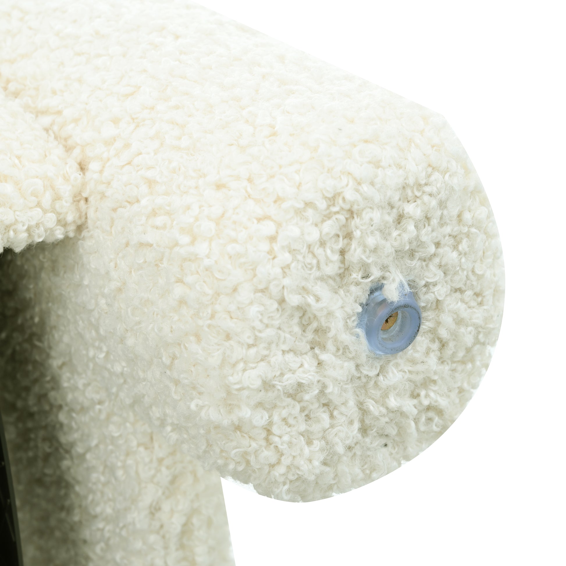 31.25" Push Back Recliner Armchair Upholstered Recliner Chair Single Sofa With Adjustable Backrest For Living Room, Beige Beige Teddy