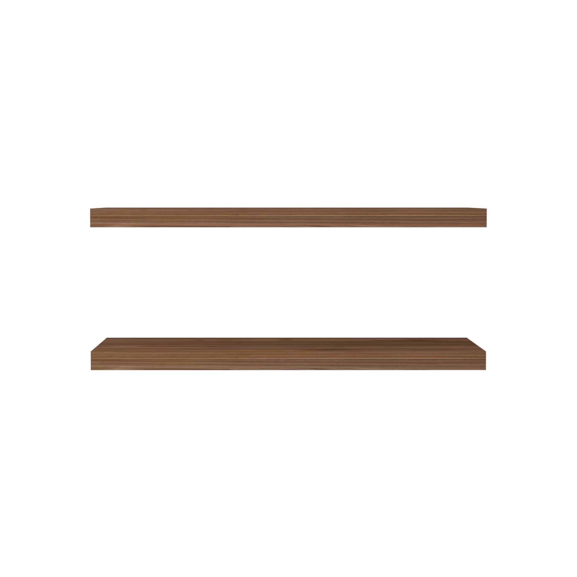 Ecco 31.5" Wide Floating Shelves Set Of 2, Shelves For Wall Decor For Bedroom, Bathroom Storage Shelves, Book Shelves For Living Room Mahogany 2 Or Less Mahogany Horizontal Primary Living Space Open