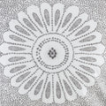 Cotton Embroidered Decorative Square Pillow Grey 20X20