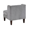 Modern Dark Gray Accent Chair Cushion Seat Corduroy Fabric Upholstery Pillow Living Room Furniture 1Pc Dark Gray Primary Living Space Modern Plywood