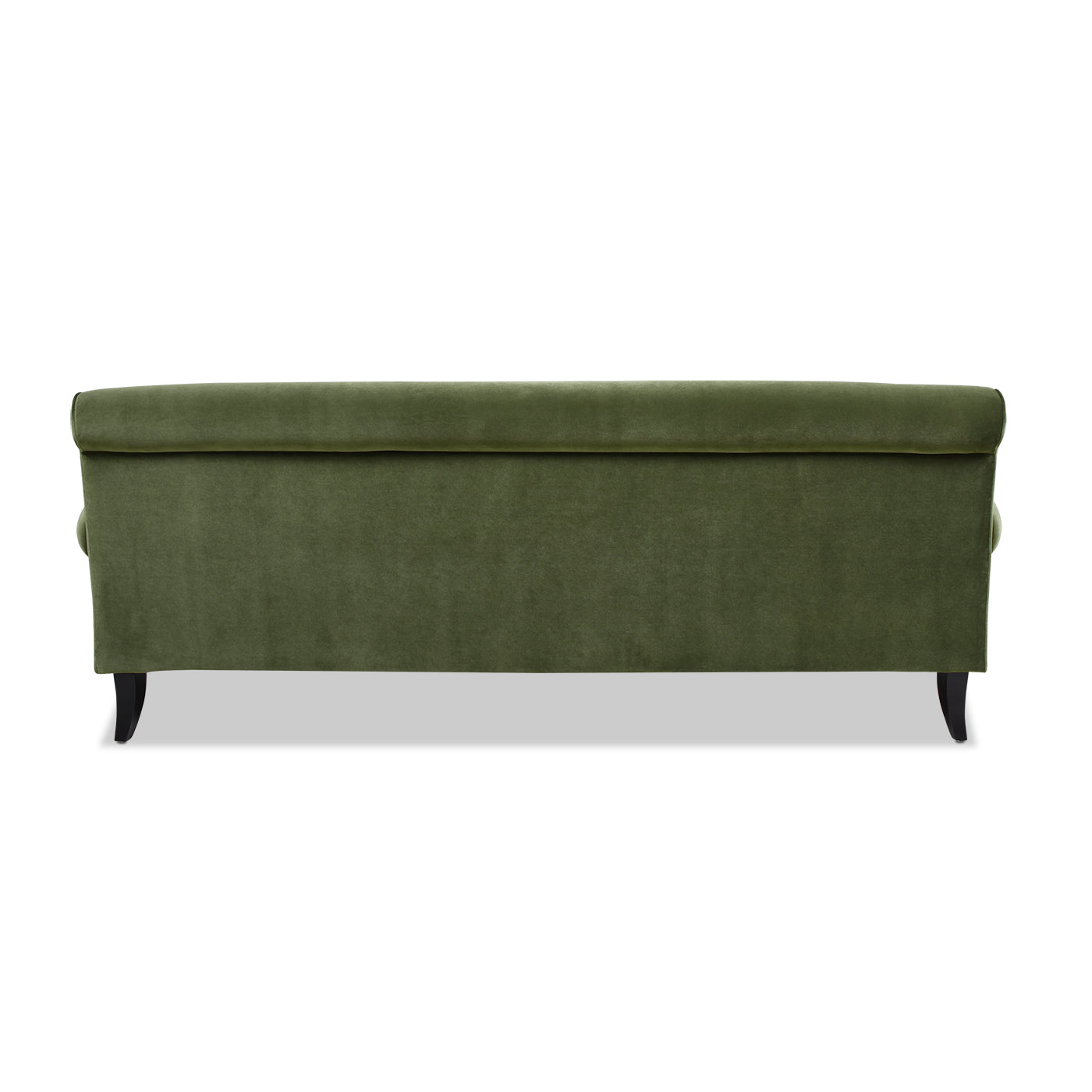 Alana Lawson Three Cushion Tightback Sofa, Olive Green Performance Velvet Green Foam Velvet 3 Seat