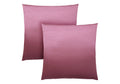 Pillows, Set Of 2, 18 X 18 Square, Insert Included, Decorative Throw, Accent, Sofa, Couch, Bedroom, Pink Hypoallergenic Polyester, Modern Pink Polyester Polyester