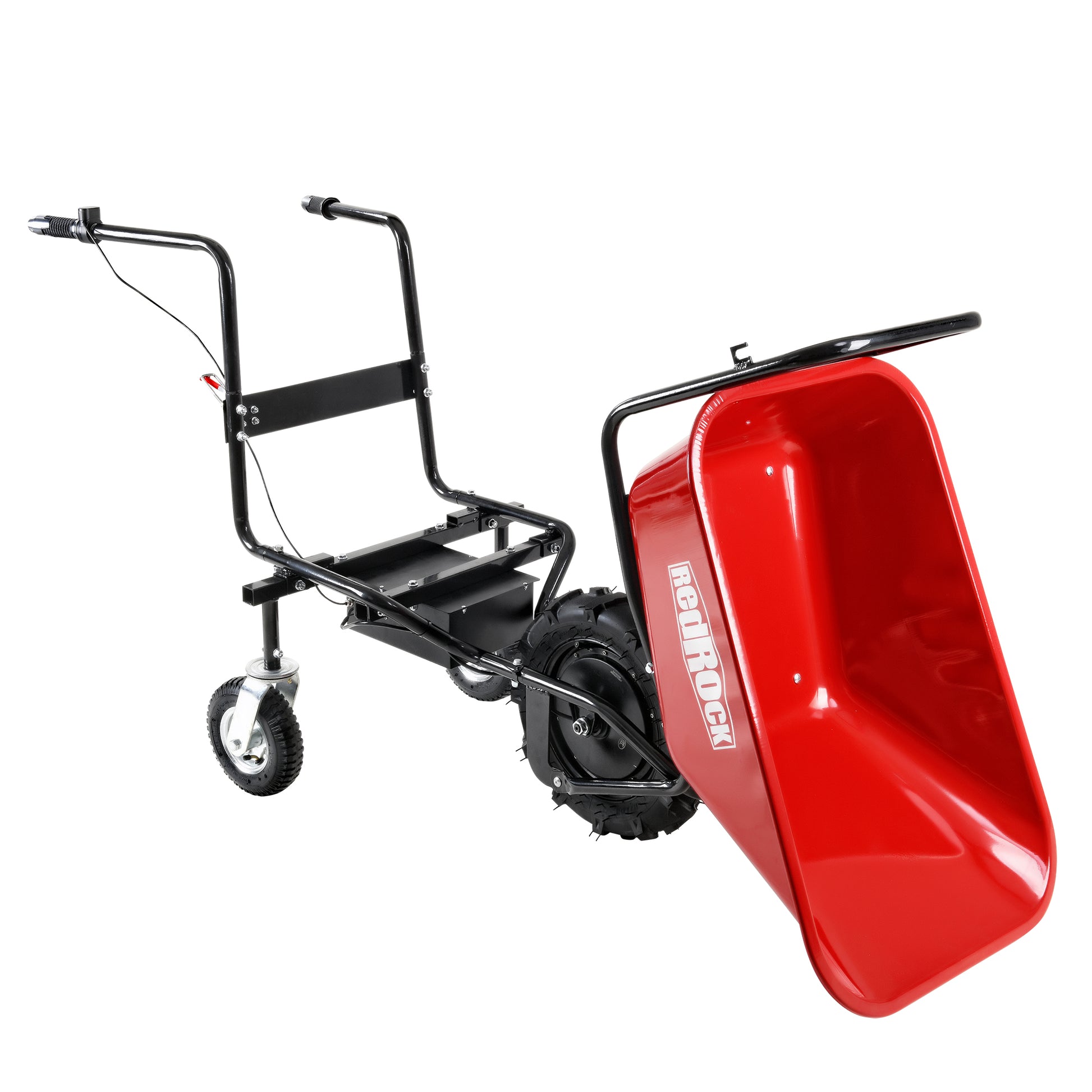 Wheelbarrow Electric Professional Specs This Wheelbarrow Uses An Electric 24V 250W Brushless Motor System, Powered By 2 12V 12Ah Motorized Wheelbarrow Black Red Classic,Industrial Stainless Steel