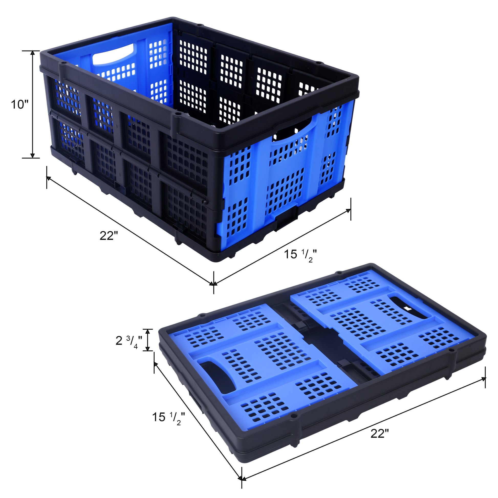Collapsible Utility Cart Multi Use Functional Collapsible Shopping Carts 2 Tier Collapsible Shopping Cart With Baskets Carrito Para Supermercado Con Ruedas Blue Blue Aluminium
