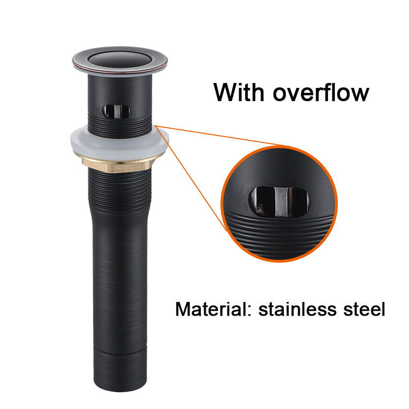 2 Handle 4 Inch Oil Rubbed Bronze Bathroom Faucet, Bathroom Vanity Sink Faucets With Pop Up Drain And Supply Hoses Oil Rubbed Bronze Metal