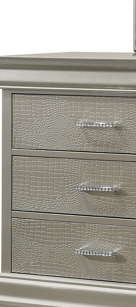 Amalia Dresser Gray Silver White Wood