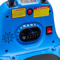 12V Kids Ride On Bumper Car W Parents Control,Rotate 360 Degrees,Two Handed Switch For Direction Control,Bumper Strip,Light Belt,Mp3 Music,Bluetooth,Provide A Speed Of 0.75Mph For Kids Of 2 5 Blue