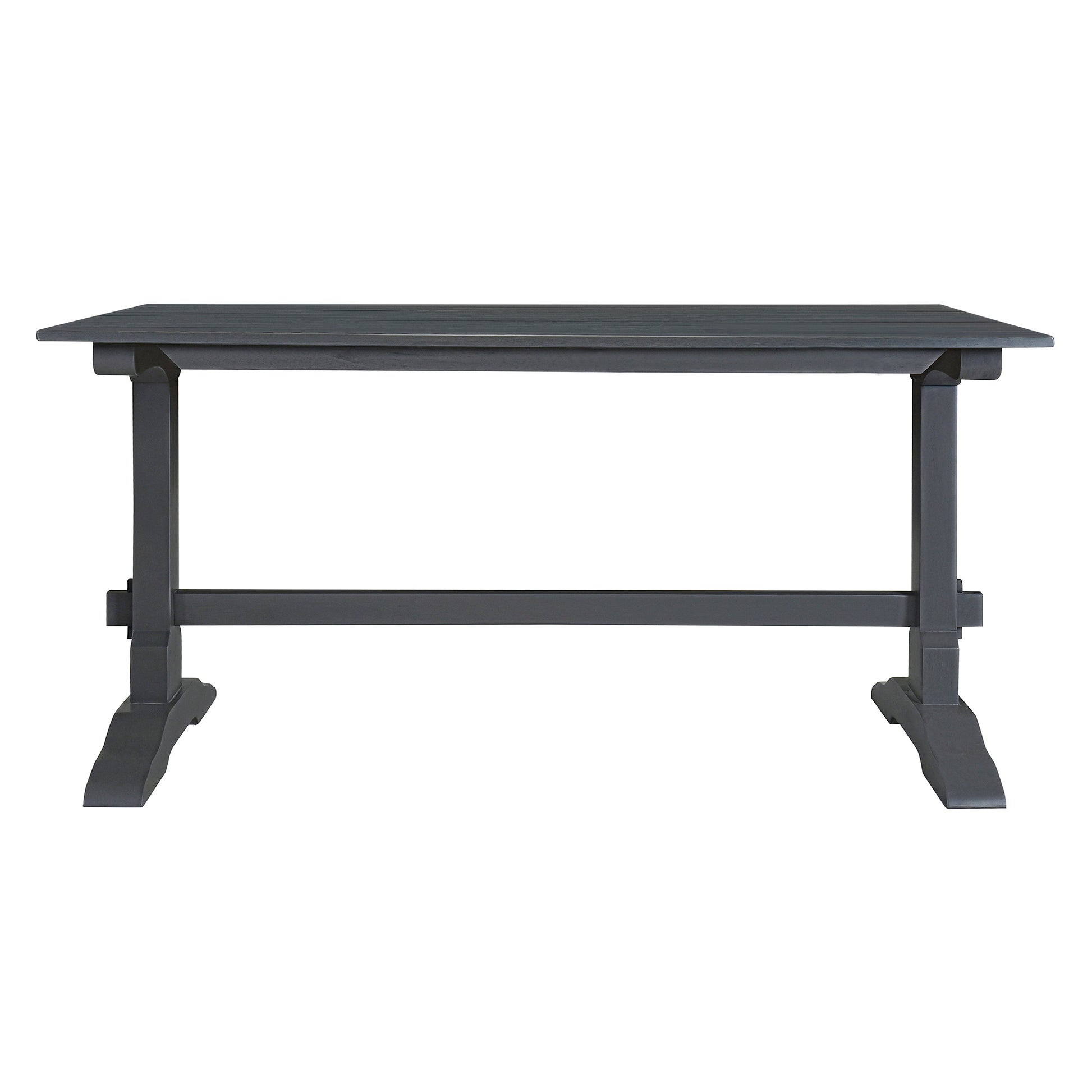 3 Piece Retro Dining Set, Rectangular Trestle Table And 2 Wood Benches For 4 People For Dining Room And Kitchen Grey Grey Solid Wood Mdf