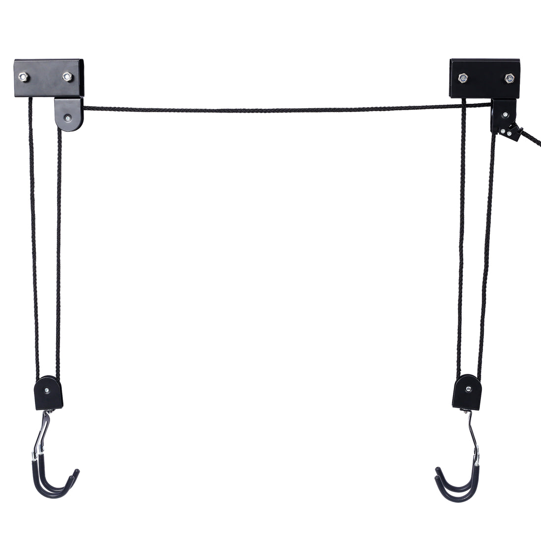 Kayak Hoist Quality Garage Storage Canoe Lift With 125 Lb Capacity Even Works As Ladder Lift Black Steel