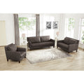 Ennis Leather Chair Chocolate Down Filling Genuine Leather
