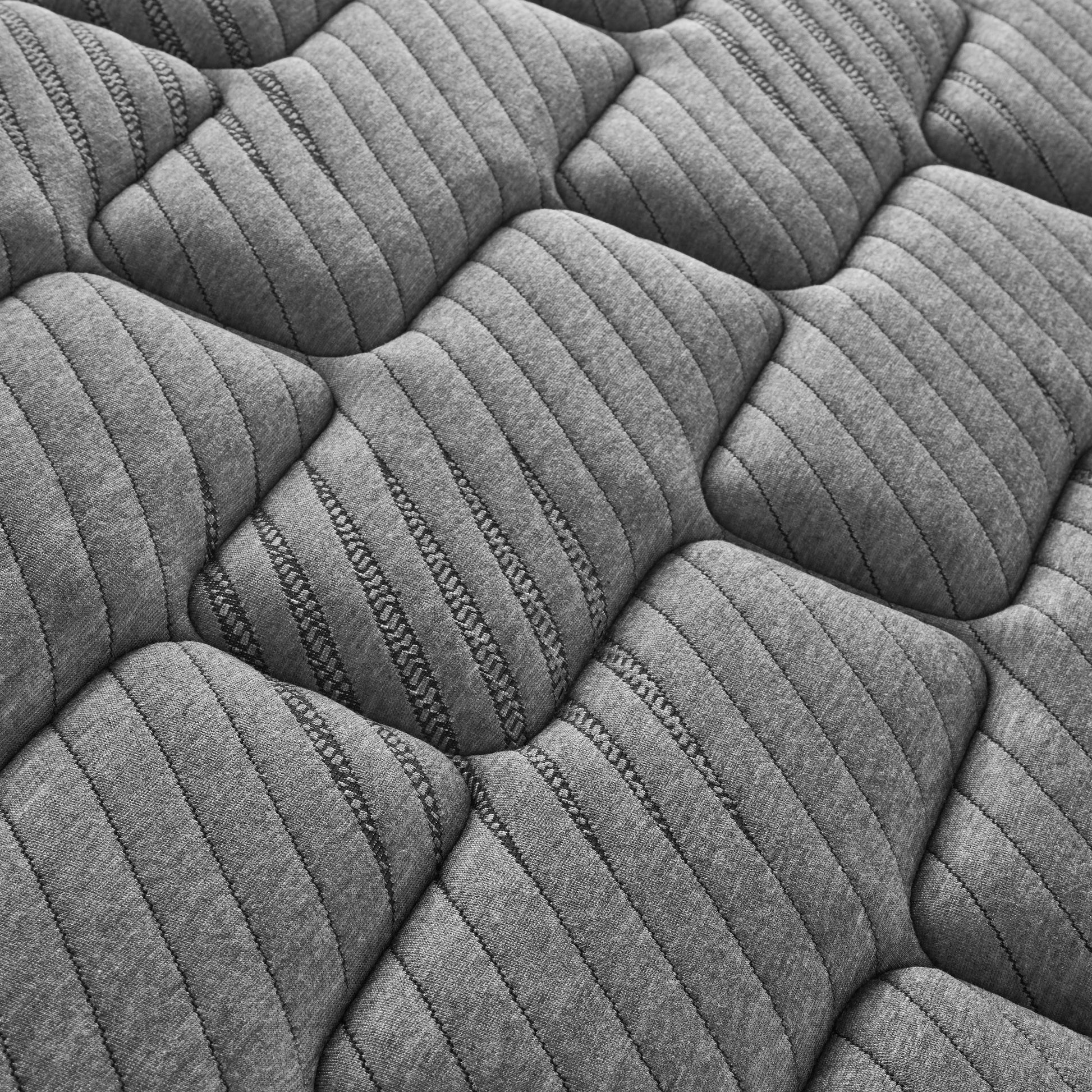 13" Quilted Hybrid Twin Mattress, Firm Gray Foam Spring Twin