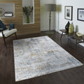 Textures Gc Art2005 Multi 2 Ft. 7 In. X 7 Ft. Area Rug White Polyester