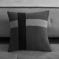 7 Piece Faux Suede Comforter Set Black Queen Queen Black Polyester