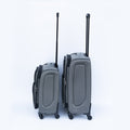 Luggage 2 Piece Backpack Set Gray No Password Lock Gray Fabric Metal