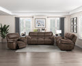 Plush Modern Design Living Room Power Reclining Sofa Brown Microfiber Upholstery Usb Port Solid Wood Frame Furniture 1Pc Brown Microfiber Wood Primary Living Space Modern Plywood,Solid Wood 3 Seat