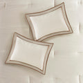 7 Piece Comforter Set Taupe Brown King King Taupe Brown Polyester