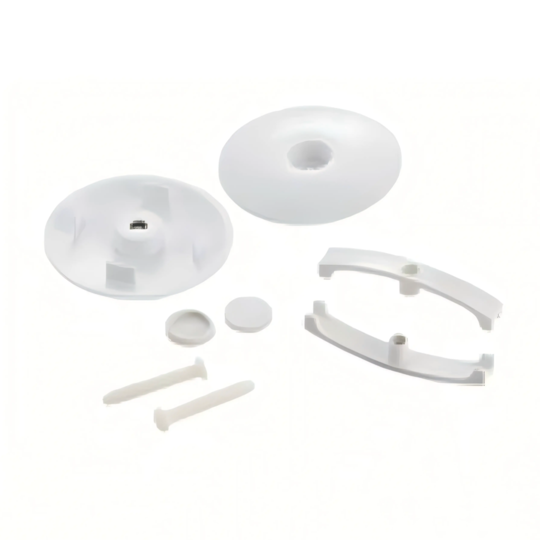 Toilet Floor Bolts And Caps Set Only, 23T01 Gwp03 White Plastic