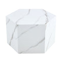Modern Mdf Coffee Table, With Complex Texture Patterns, Style And Texture Coffee Table To Redefine Your Interior Decoration And Enhance Your Living Space, Stylish And Durable Design White Mdf