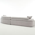 Unique Modeling Design,Upholstered Indoor Furniture,Foam Filled Sleeper Sofa Bed For Living Room,Bedroom,3 Colors Light Gray Primary Living Space Modern Foam Polyester 4 Seat
