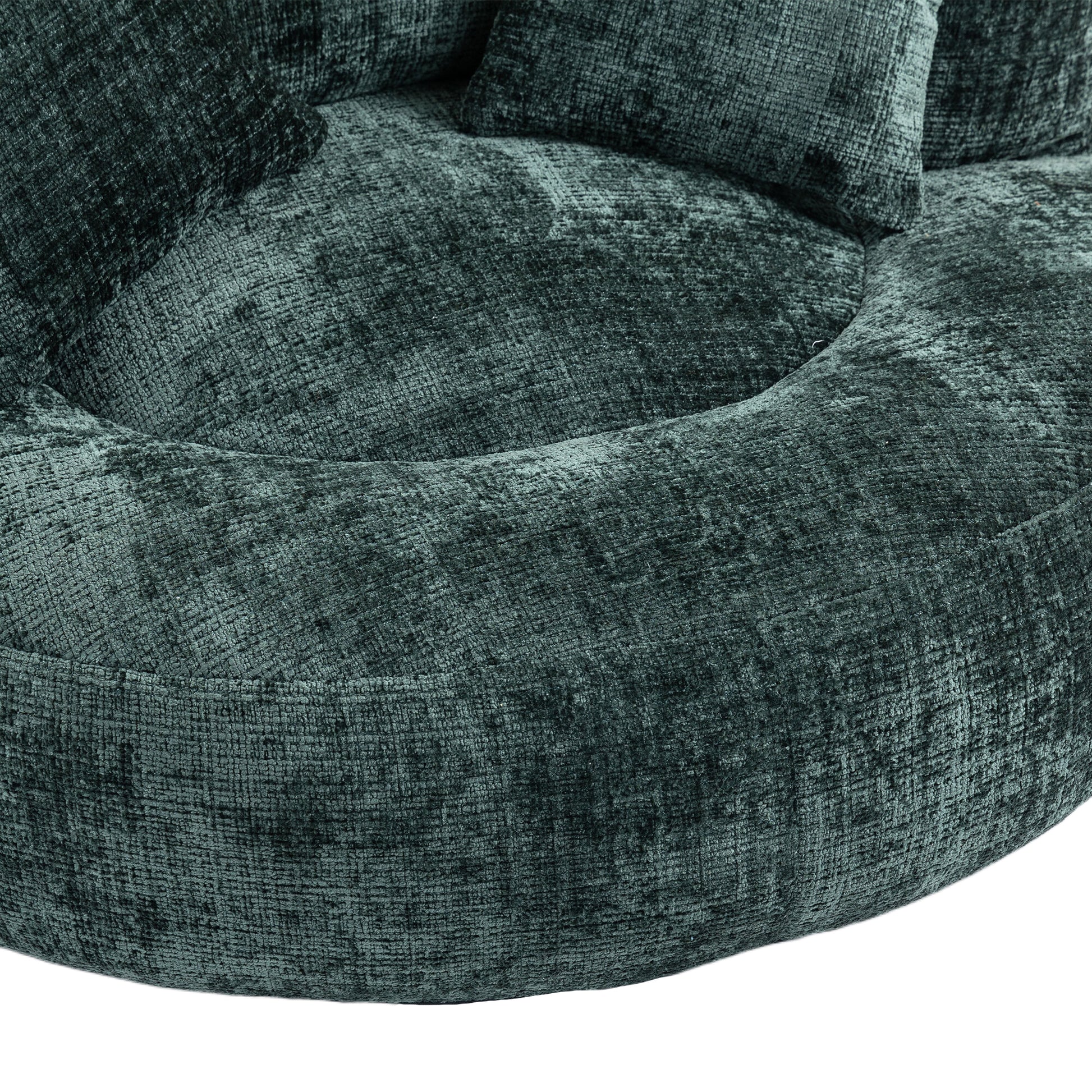 Coolmore Lazy Sofa Durable Comfort Lounger High Back Bean Bag Chair Couch With Three Pillows For Adults And Kids, Indoor & Outdoor, Single Gaming Sofa Chair For Bedroom,Office Emerald Chenille Emerald Foam Chenille 1 Seat