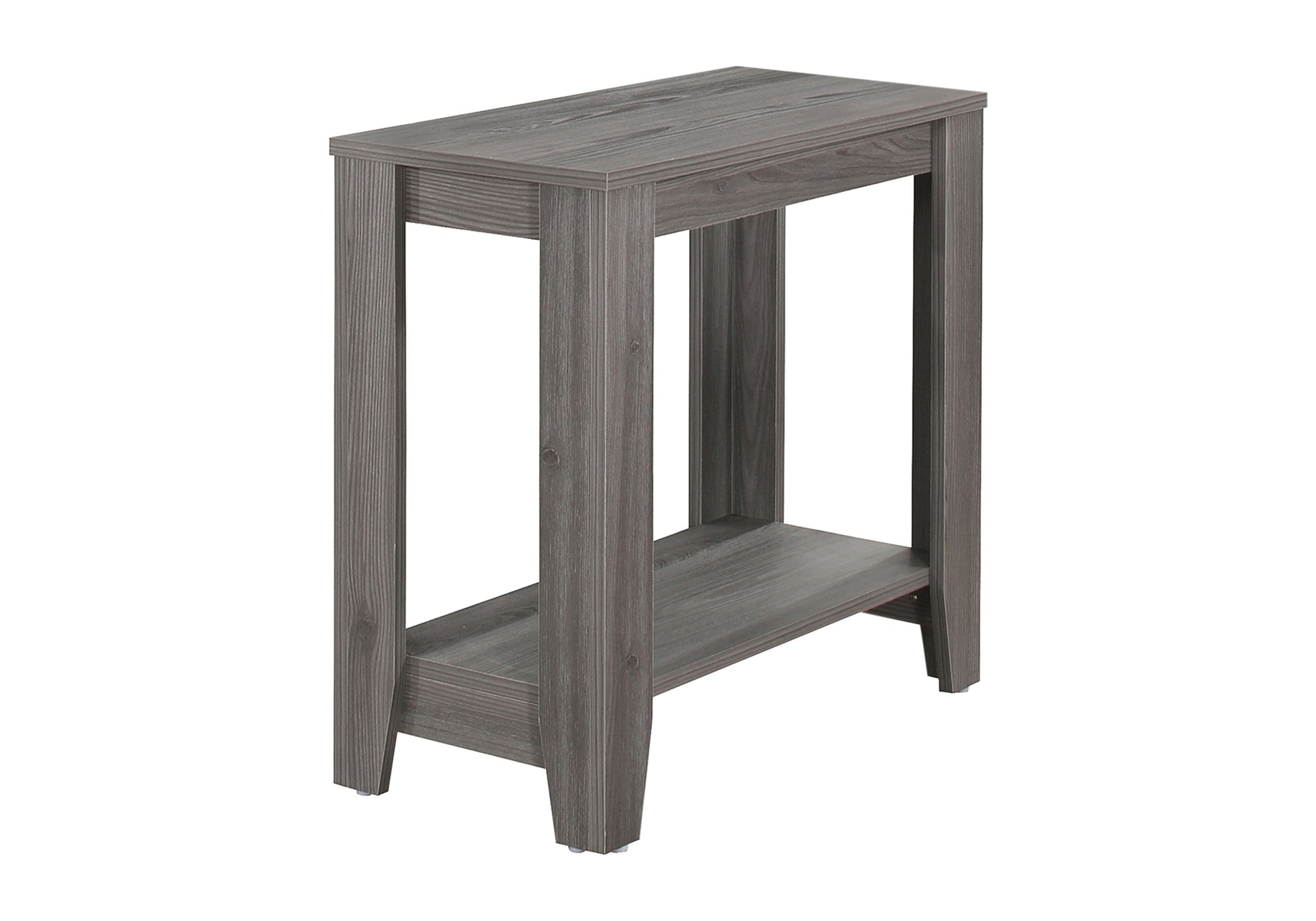 Accent Table, Side, End, Nightstand, Lamp, Living Room, Bedroom, Grey Laminate, Transitional Grey Particle Board