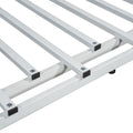 Metal Twin Size House Platform Bed With Trundle, White Box Spring Not Required Twin White Metal Bed Frame Metal