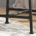 Counter Stool Set Of 2 Dark Brown Wood