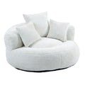 Coolmore Lazy Sofa Durable Comfort Lounger High Back Bean Bag Chair Couch With Three Pillows For Adults And Kids, Indoor & Outdoor, Single Gaming Sofa Chair For Bedroom,Office Beige Chenille Beige Foam Chenille 1 Seat