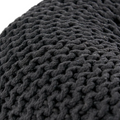 Knited Pouf Dark Grey Cotton