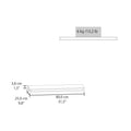 Cognac Floating Shelf 2 Or Less Cognac Floating Horizontal Primary Living Space Wood Wall Mounted Particle Board