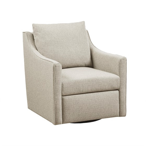 Swivel Armchair Natural Polyester