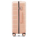 Premium Abs Travel Luggage Set3 Piece Tsa Lock Suitcase Group With 20, 24, And 28 Inch Sizes With 360 Spinner Wheels, Pink Pink Abs