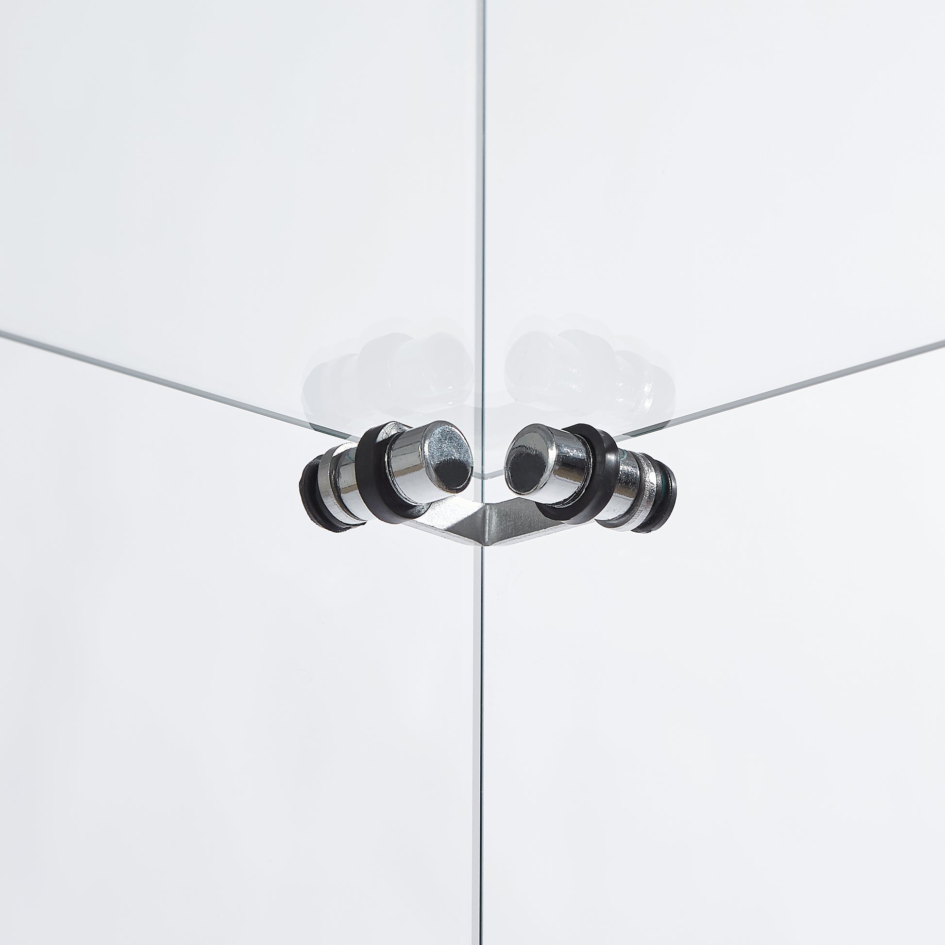 4 Tier Glass Display Cabinet, Single Door Glass Cabinet With Lock And Wheels, Floor Standing Storage Cabinet With 3 Acrylic Shelves For Living Room, Bedroom And Office, Black, 15.8"L X 14.2"W X