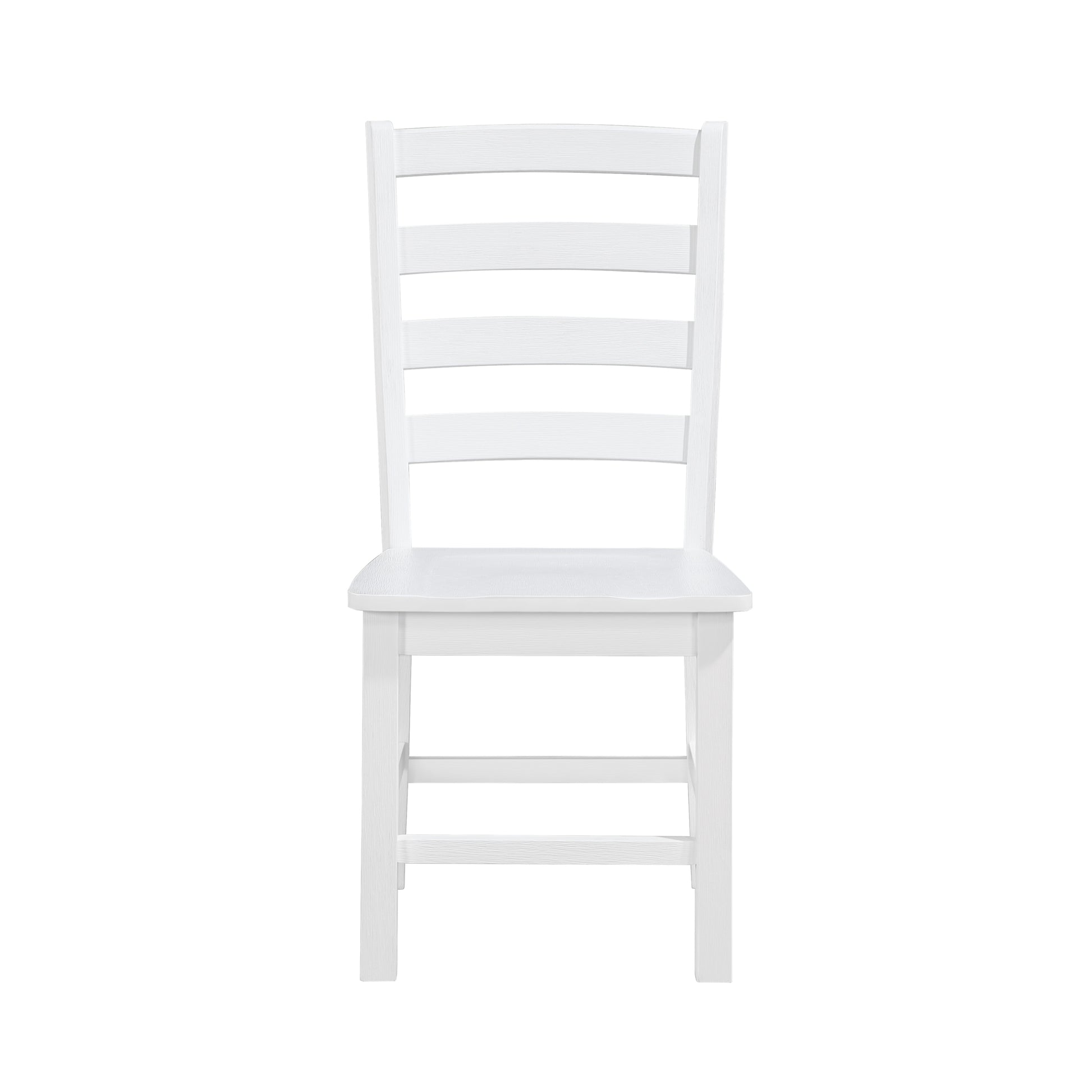 Contemporary White Finish Side Chairs Set Of 2 Dining Wooden Kitchen Dining Furniture Casual Style White Dining Room Casual,Farmhouse Side Chair Wood