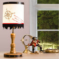 Ahoy Table Lamp Brown Wood Metal