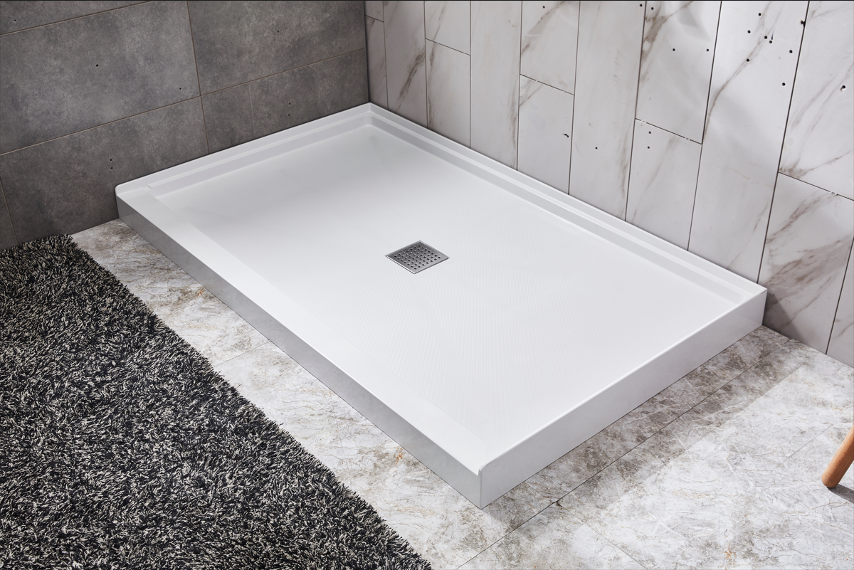 Glasstone Shower Base Smc Solid White Finish 4832 White Bathroom Stainless Steel