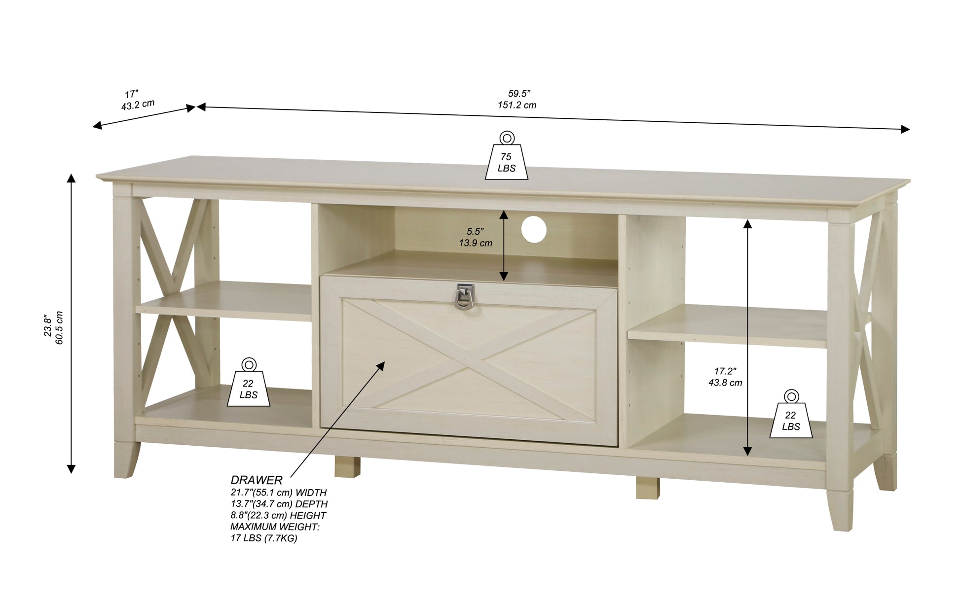 Tv Stand "Chic Antique White Tv Stand Media Console With Storage Elegant Entertainment Center With Open Shelves And Drawers" White 70 79 Inches Solid Wood