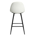 Counter Stools,Set Of 2 Bar Stools With Back And Footrest, Modern Metal Counter Height Barstools For Kitchen Home Bar,25.5