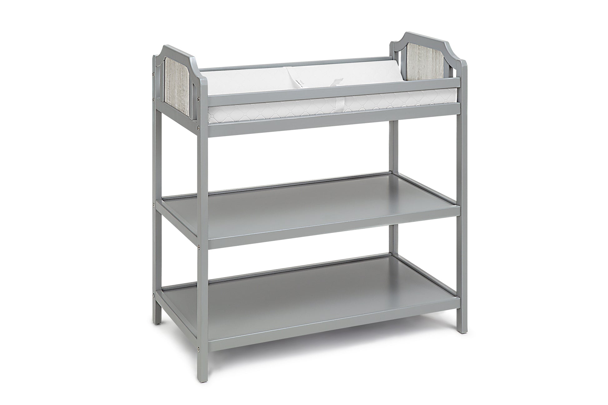 Brees Changing Table Gray Graystone Grey Wood