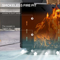 Outsunny Smokeless Fire Pit, 19