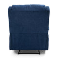 Massage Recliner Navy Blue Fabric