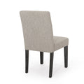 Dining Chair Light Grey Fabric