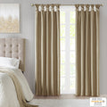 Twist Tab Total Blackout Window Curtain Panel Only 1 Pc Panel Bronze Polyester